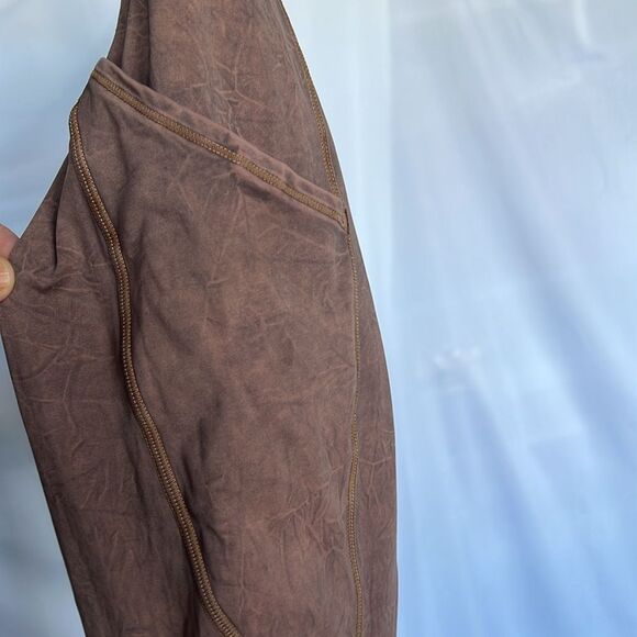 Lululemon Fast and Free Tight II 25" Ice Dye Size 8 Ice Wash Brown Earth Pockets - Picture 9 of 16